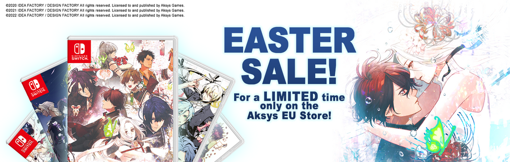 Aksys Easter Sale ends tomorrow! Don't miss out on seven discounted otome titles!