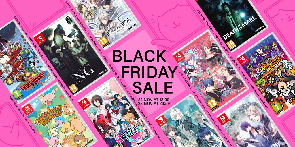 Black Friday Sale on the Aksys UK Online Store! Multiple otome titles on offer!