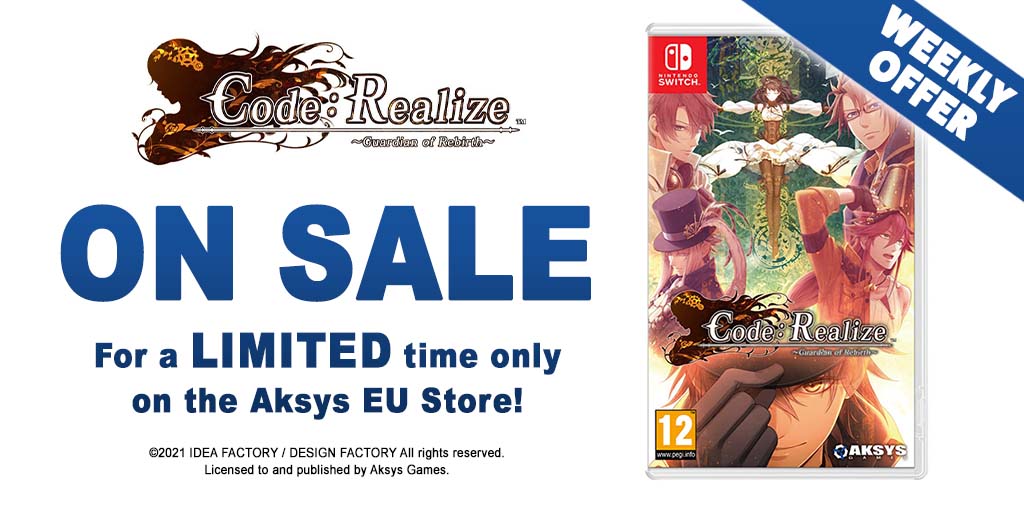 AKSYS WEEKLY OFFER |  Code: Realize ~Guardian of Rebirth~ | Standard Edition | Nintendo Switch