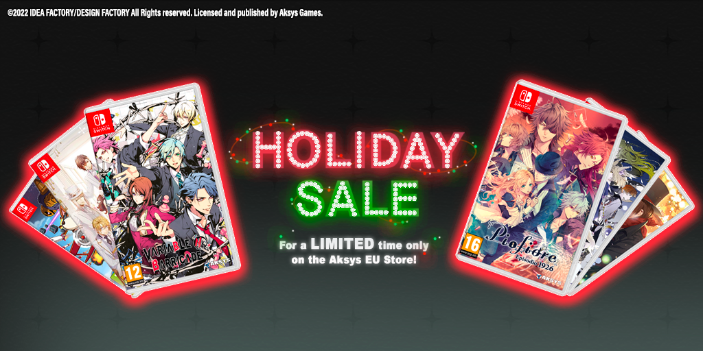 Holiday Sale on the Aksys UK Online Store! Several Otome Titles are on Sale!